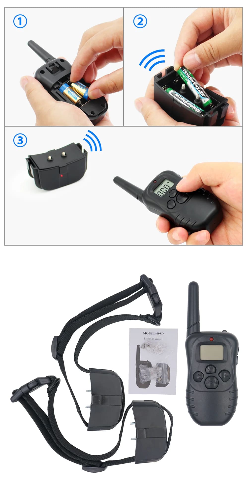 Нашийник для дресирування на пульті керування